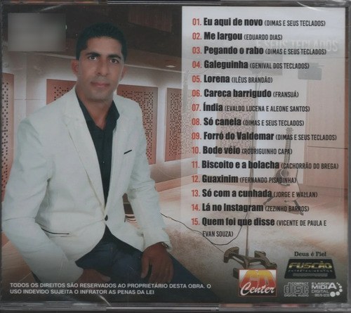 Cd Dimas E Seus Teclados Lacrado Estandar