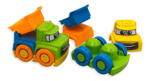 Carrinhos Happy Cars Monta E Desmonta Colorido