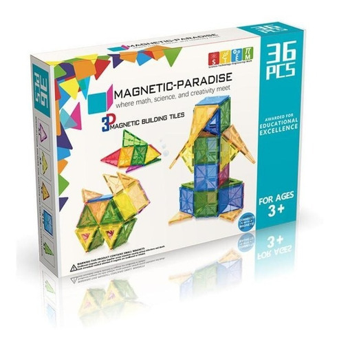 Imanes 36 Piezas Magnetic Juego Para Niñas Y Niños Hopetoys