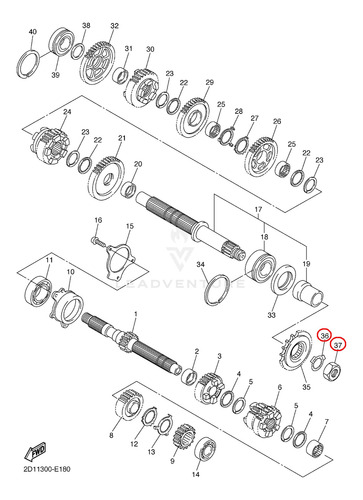 Tuerca Seguro Sprocket Yamaha R6 1999-2006 Thundercat 95-07 (Usado)