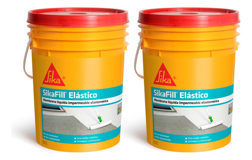 Sikafill Elástico Membrana Liquida Sika 20kg + 20kg