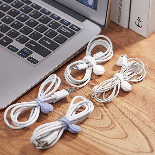 20 Sujetadores Magnéticos De Cable Cerodimo Silicona