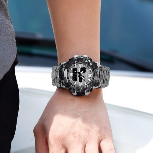 Reloj De Supervivencia Táctico Paracord, Brújula Y Silbato