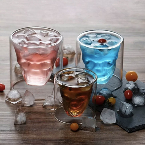Copas De Cristal Calavera Halloween Vasos Vino Tequila 25 Ml