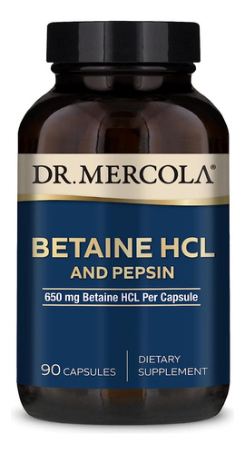 Suplemento De Betaína Hcl Y Pepsina 650mg Dr Mercola