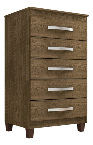 Comoda 5 Gavetas 57 Cm Moden 2259 Malbec Incp