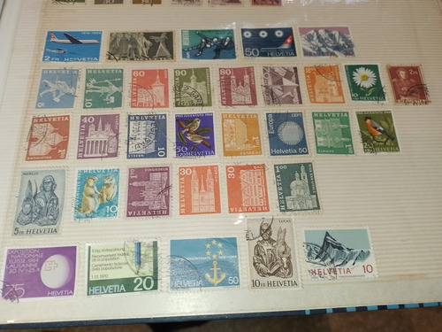 Filatelia 100 Sellos Europa. Alemania Suiza Y Yugoslavia (Usado)