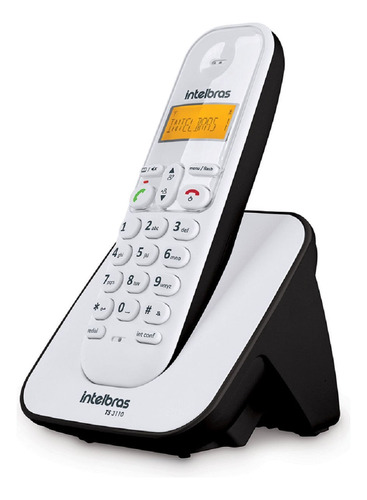 Telefone Sem Fio Intelbras Ts 3110 Branco E Preto Cor Branco-Preto