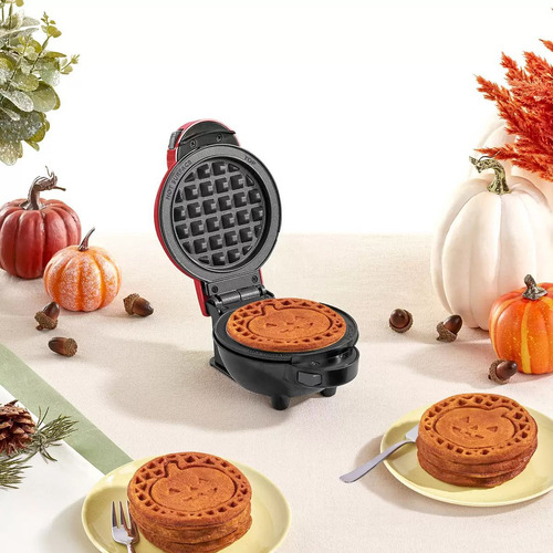 Mini Wafflera Dash 7 Placas Intercambiables + Estuche Almace