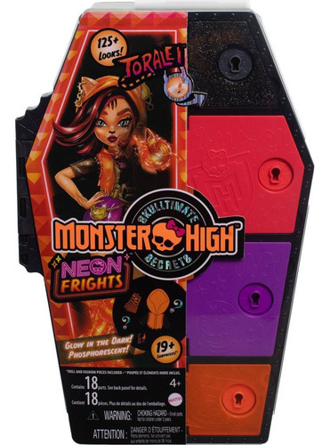 Muñeca Toralei Stripe Skulltimate Neon Frights Monster High