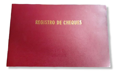 Libro Registro De Cheques Vulcano Tapa Flexible 3480