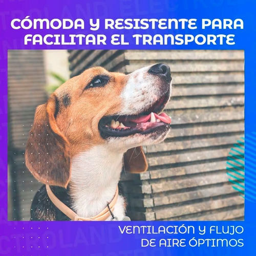 Imagen 7 de 10 de Caja Transportadora Para Perros Y Gatos Viajes Resistente
