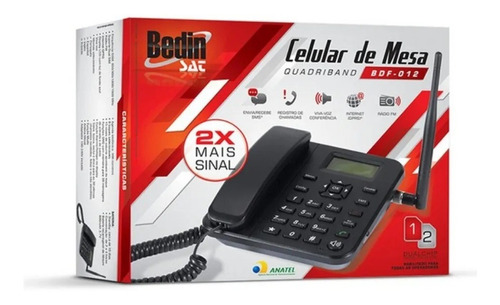 Celular De Mesa Dual Chip Quadriband Bdf-02 Bedinsat