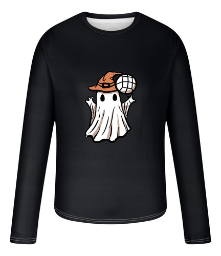 Blusa M Para Hombre Con Estampado De Halloween, Casual, Mang