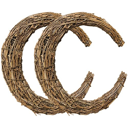 Conjunto De 2 Aros De Sauce Natural Manualidades Forma ...