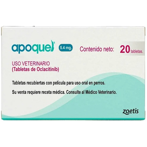 Medicamento Para Perros Apoquel 5.4 Mg 20 Tab 