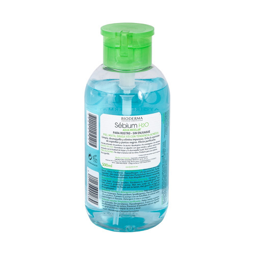 Imagen 4 de 5 de Agua micelar Bioderma Sébium H2O para piel mixta y grasa 500 ml