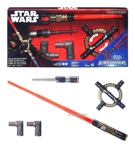 Espada Electronica Star Wars Luz Sonido Giratoria Hasbro Sk