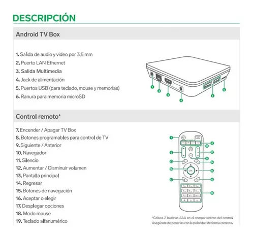 STEREN Sistema Android TV Box, Modelo INTV-110