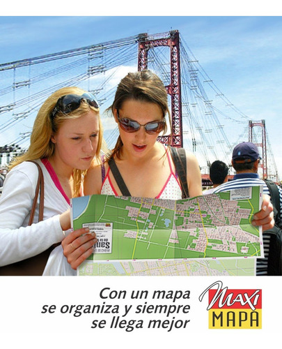 Mapa Santa Fe + Santo Tomé. Planos Impresos. Plegables
