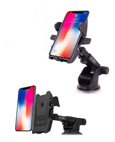 Imagen 4 de 8 de Soporte Porta Celular 360º Firme Auto Escritorio Vimi