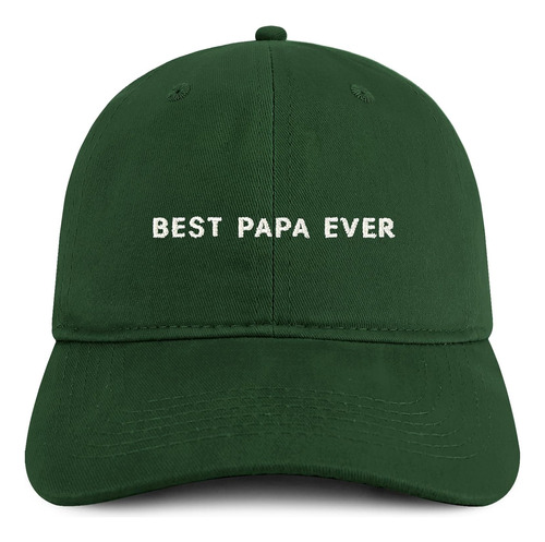 Best Papa Ever One Line - Gorra Bordada Suave 100% Algodón