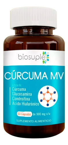 Cúrcuma + Glucosamina Biosuple Nutrition Series Salud Articular 90caps 500mg Sin sabor