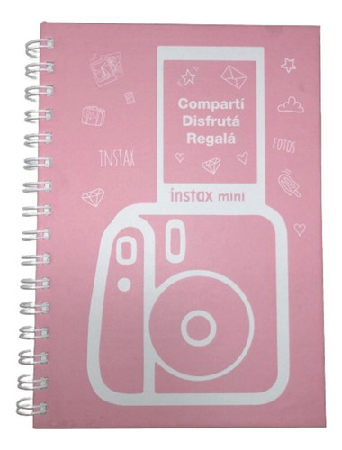 Cuaderno Instax Mini A5 15x21 Rayado Anillado 80 Hojas