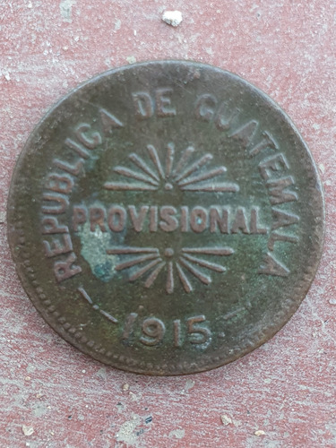 Modena De 25 Centavos De  Guatemala 1915 