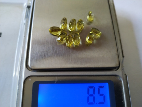 Berilo Extra Natural Heliodoro 10 Ovais 8,5 Ct Amarelo Forte