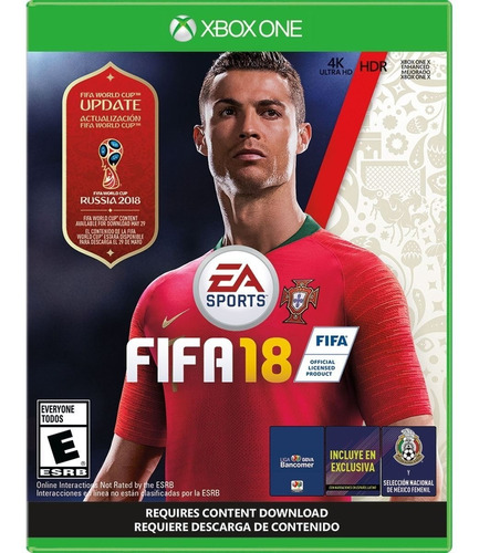 Fifa 18 World Cup Edition Xbox One Cd Físico Español Latino