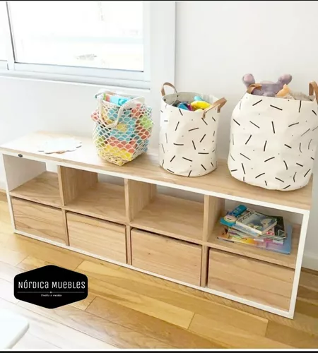 Mueble Guardado Organizador Juguetes Baul Guarda Infantil