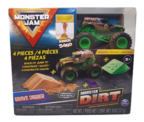 Monster Jam - Grave Digger Con Kinetic Sand - Premium