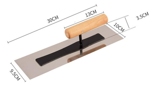 Paleta De Yeso Herramienta De 30 Cm X 9,5 Cm X 10 Cm