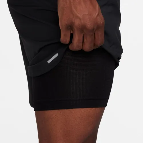Pantaloneta Hombre Nike Dm4759-010 M Nk Df Stride 2in1 7in S