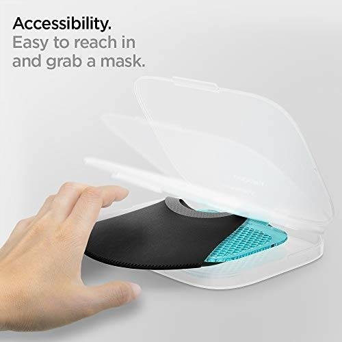 Estuche Máscara Spigen Silver Ion Con Clip Montaje Automóvil