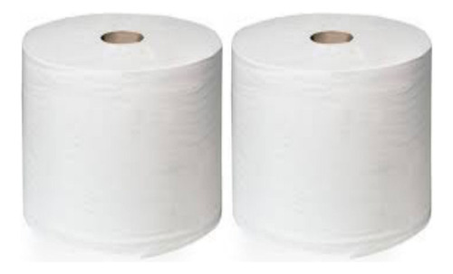 Bobina Papel Industrial Blanco Premium 2x400mt Cono Grande