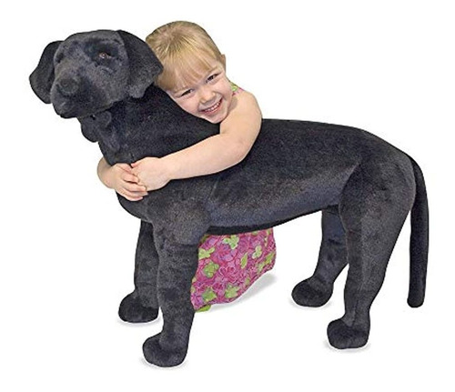 Peluche De Perro Labrador Color Negro. Melissa & Doug