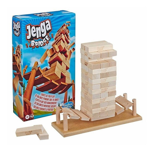 Jenga Bridge Hasbro Original Juego Puente Madera Familiar