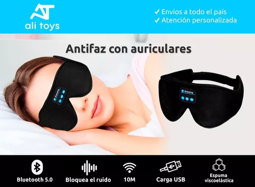 frontera el plastico Reunión Mascara Dormir Auriculares Musica Bluetooth Usb Insomnio