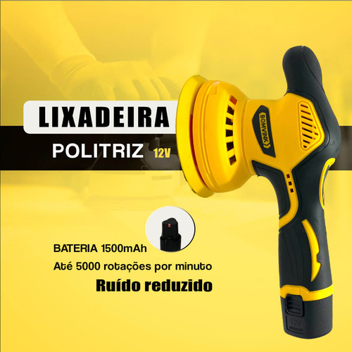 Politriz Automotiva 12v Recarregável Com Acessórios