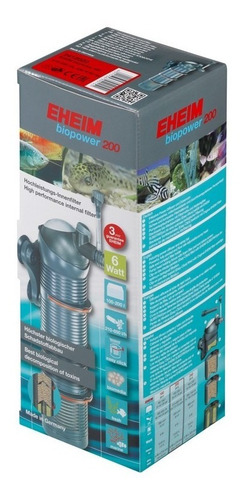 Filtro Interno Eheim Biopower 200 650 L/h Con Mat Filtrante