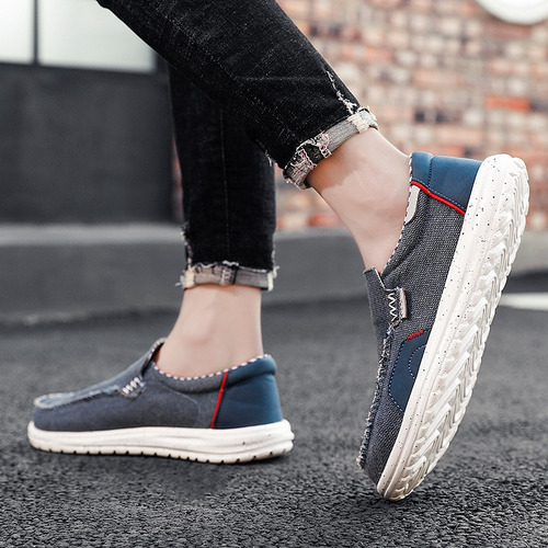 Zapatos De Lona Para Hombre Casual Caminar Tenis