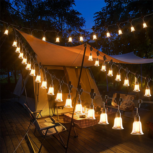 Luces De Cuerda Solar Bitpott Para Afuera, Luces De Cuerda A