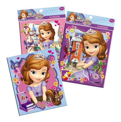 Imagen 1 de 1 de Disney Princesita Sofia Puzzle 2 Uni Rompecabezas 4 6 Y 9 Pz