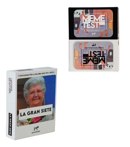 Kit Juegos De Mesa La Gran Siete + Meme Test Casa Fight