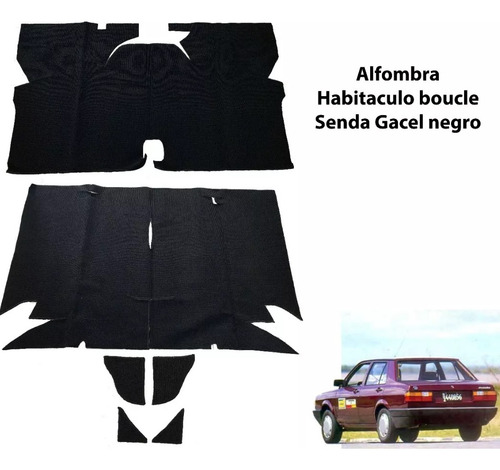 Alfombra De Piso Volkswagen Gol Senda M Viejo Pelo Corto