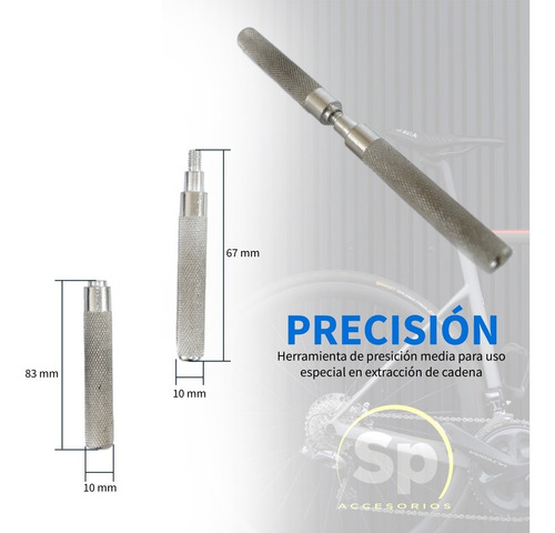 Imagen 4 de 5 de Extractor De Cadena Cortador De Cadena Para Bicicleta