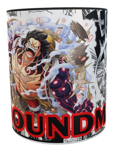 Taza Luffy One Piece - Boundman Negra