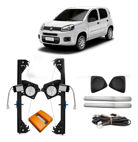 Kit Vidro Elétrico C/ Antiesmagamento Fiat Novo Uno Vivace